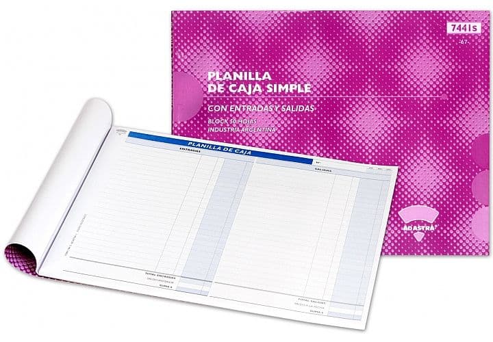 Planilla de caja 7441 S AD Astra