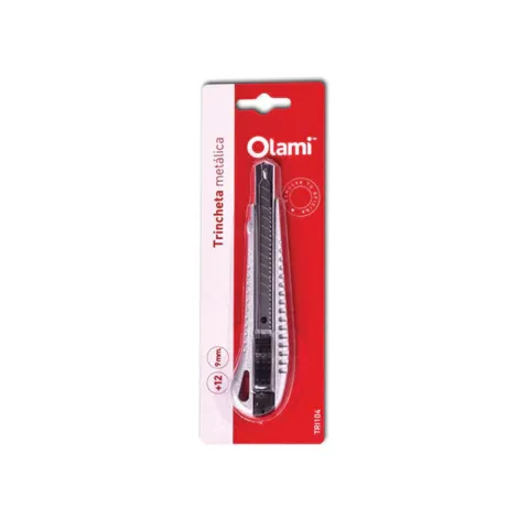 Cutter Olami TRI 104 metalico reforzado x 9 mm