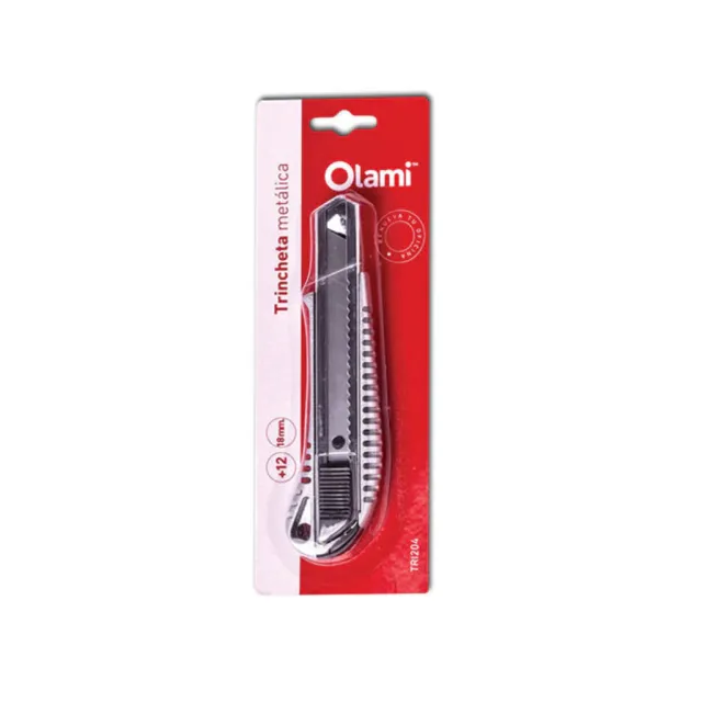 Cutter Olami TRI 204 metalico reforzado x 18 mm