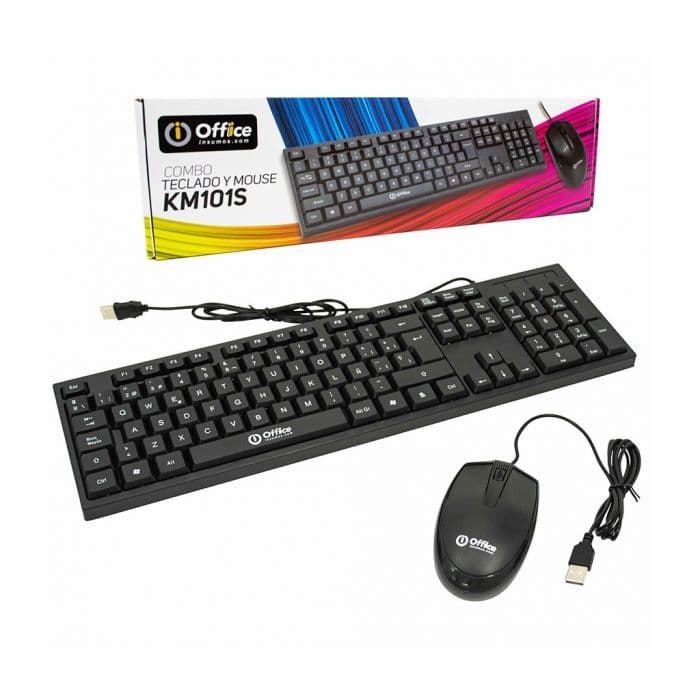 Combo Office teclado + mouse cable usb off-km101s