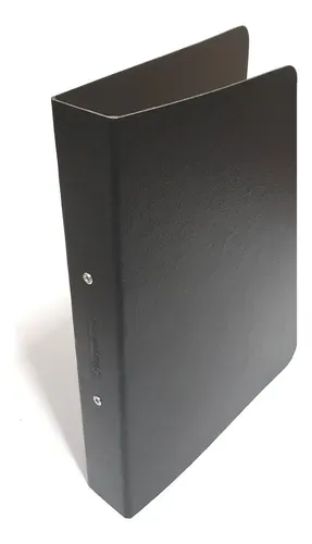 Carpeta fibra negra c/ 2 aros A4 The Pel