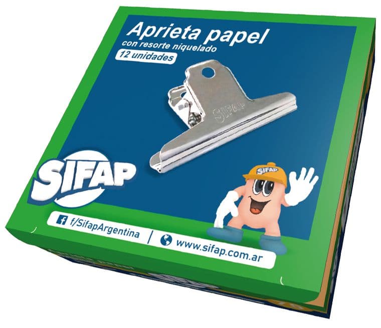 Broche Sifap 145 mm aprieta papel - Manito