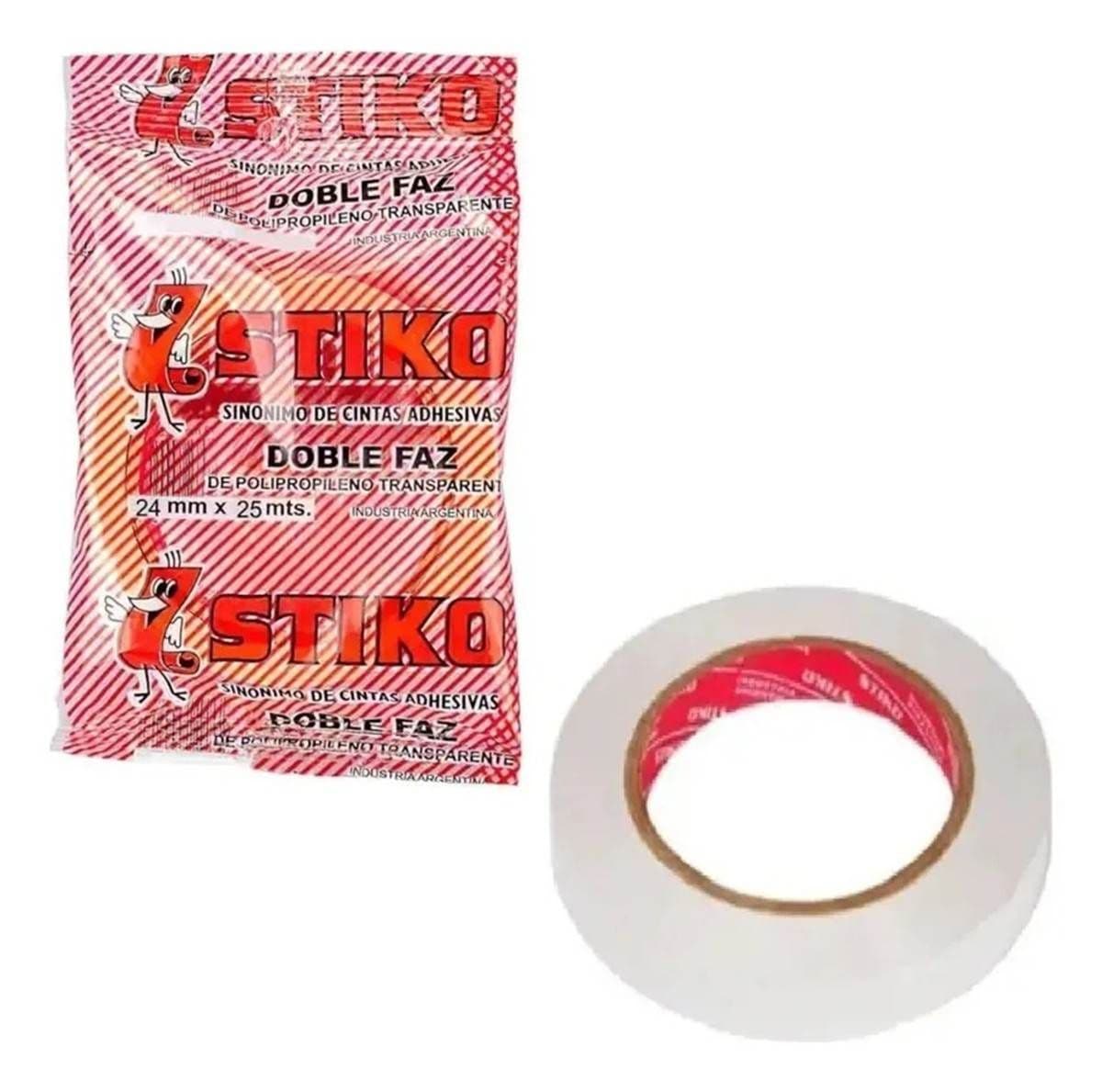 Cinta adhesiva Stiko Doble Faz 24 mm x 25 mt