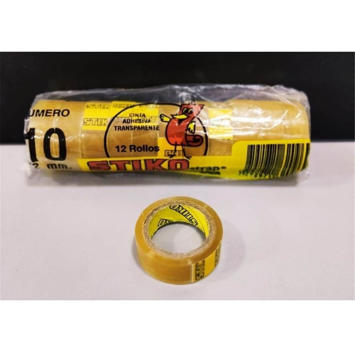 Cinta adhesiva Stiko 12 mm x 7 mt