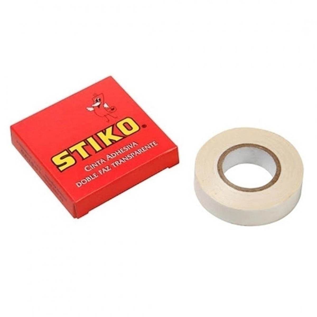 Cinta adhesiva Stiko Doble Faz 12 mm x 10 mt