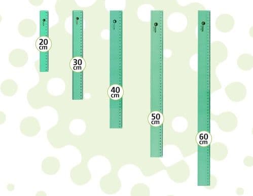 Regla tecnica verde Pizzini 50 cm