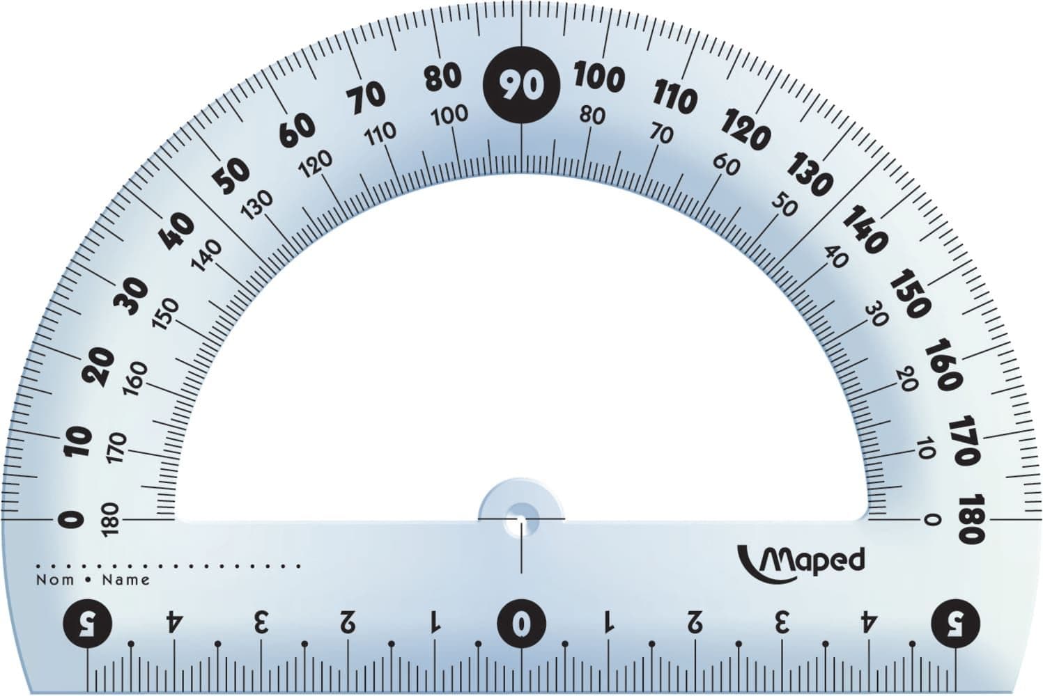 Transportador Maped 180° 12 cm Un