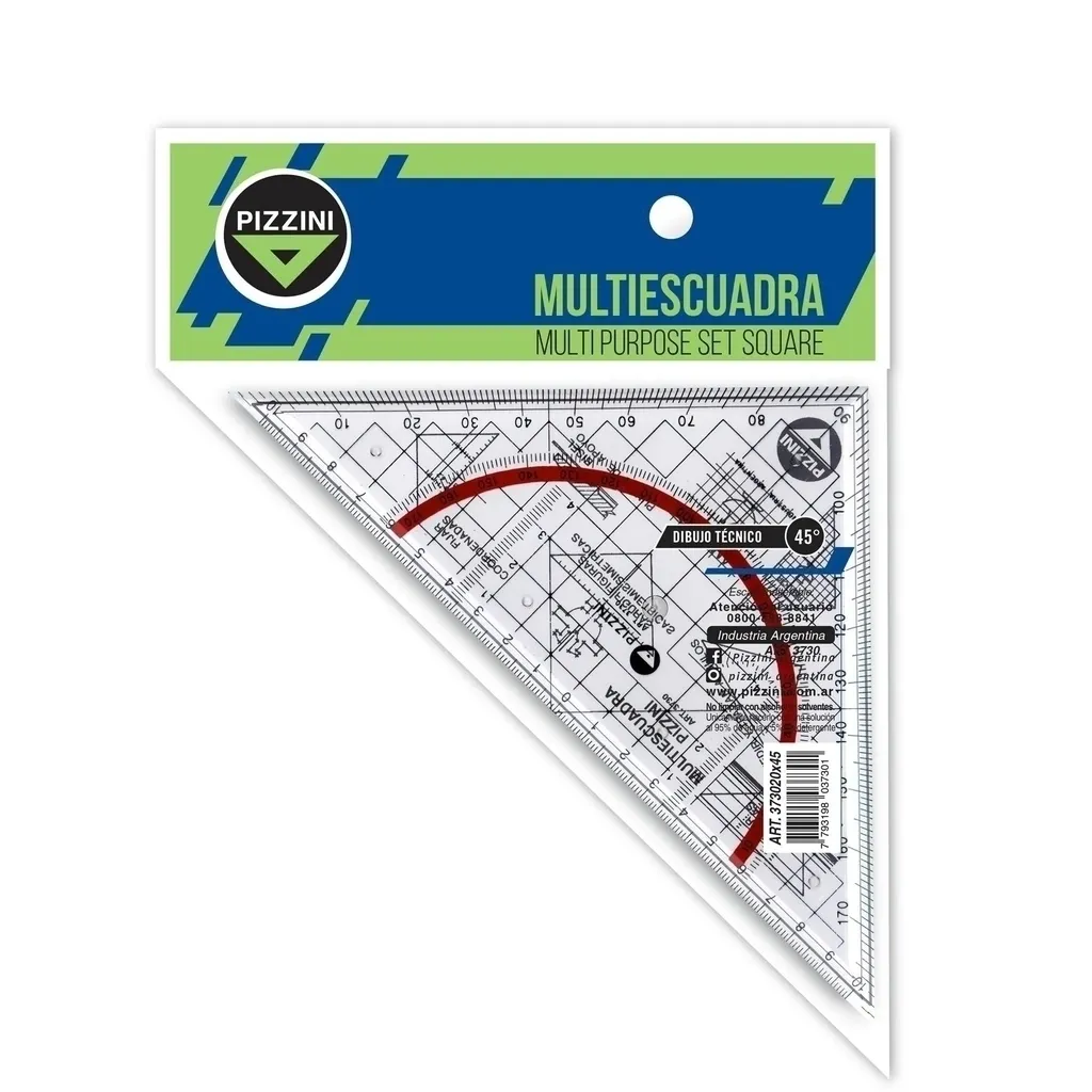 Multiescuadra Pizzini 20 cm x 45°