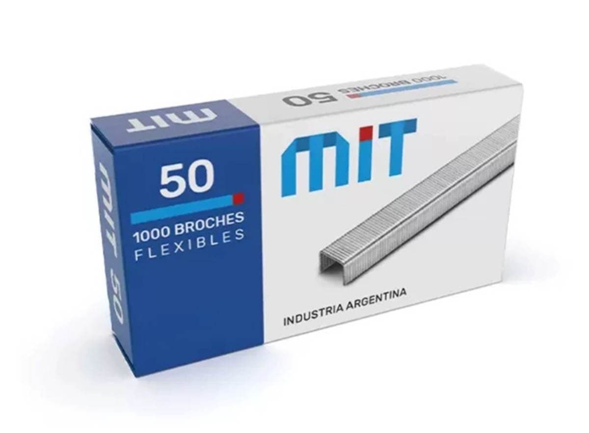 Broches p/ abrochadora N° 50 Mit caja x 1000