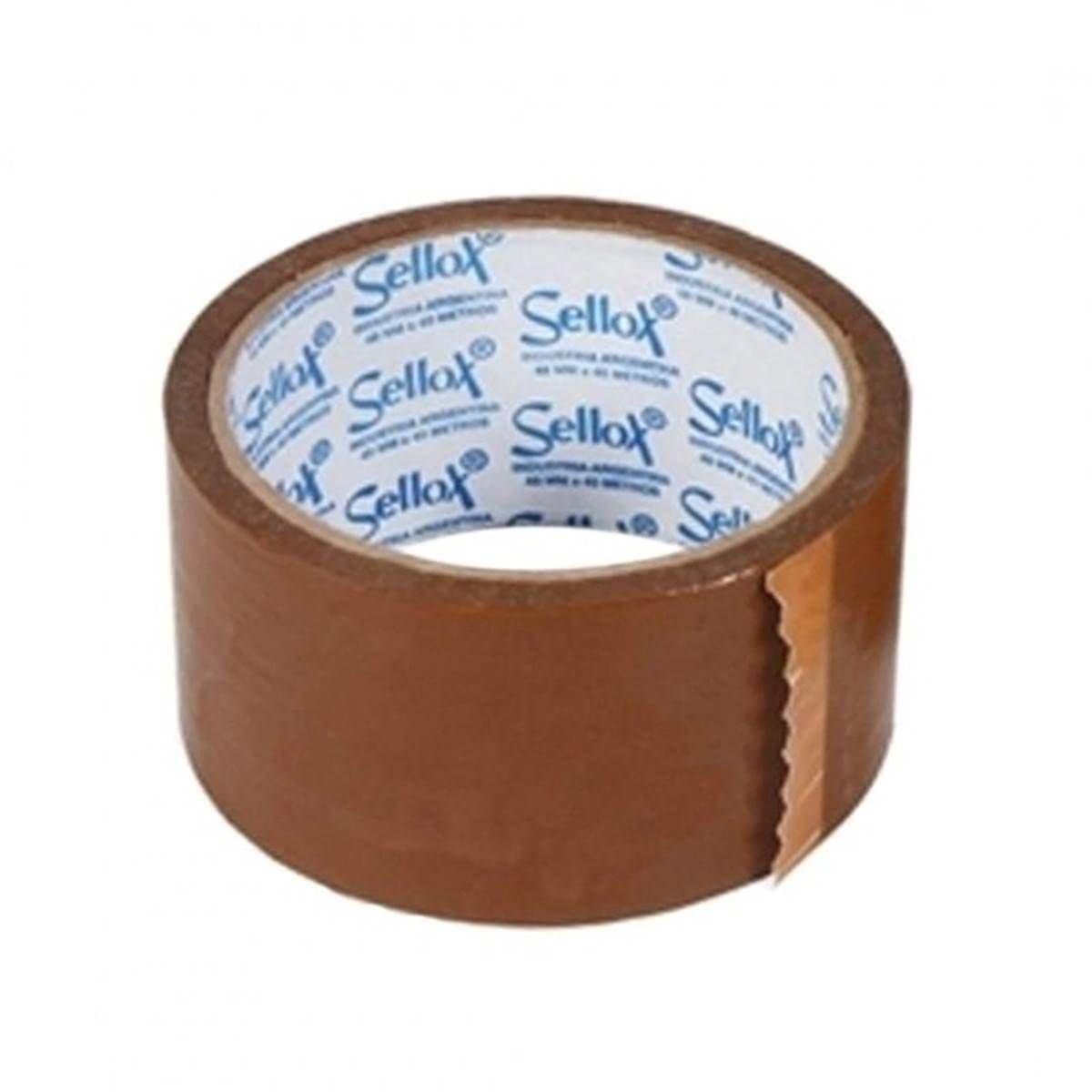 Cinta de embalar marron 48 x 40 mt Sellox/ Adelbras Un