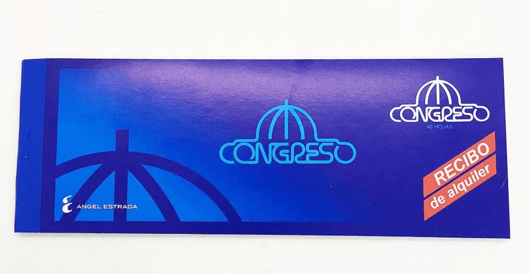 Talonario Recibo Alquiler Congreso x 40 hs Un