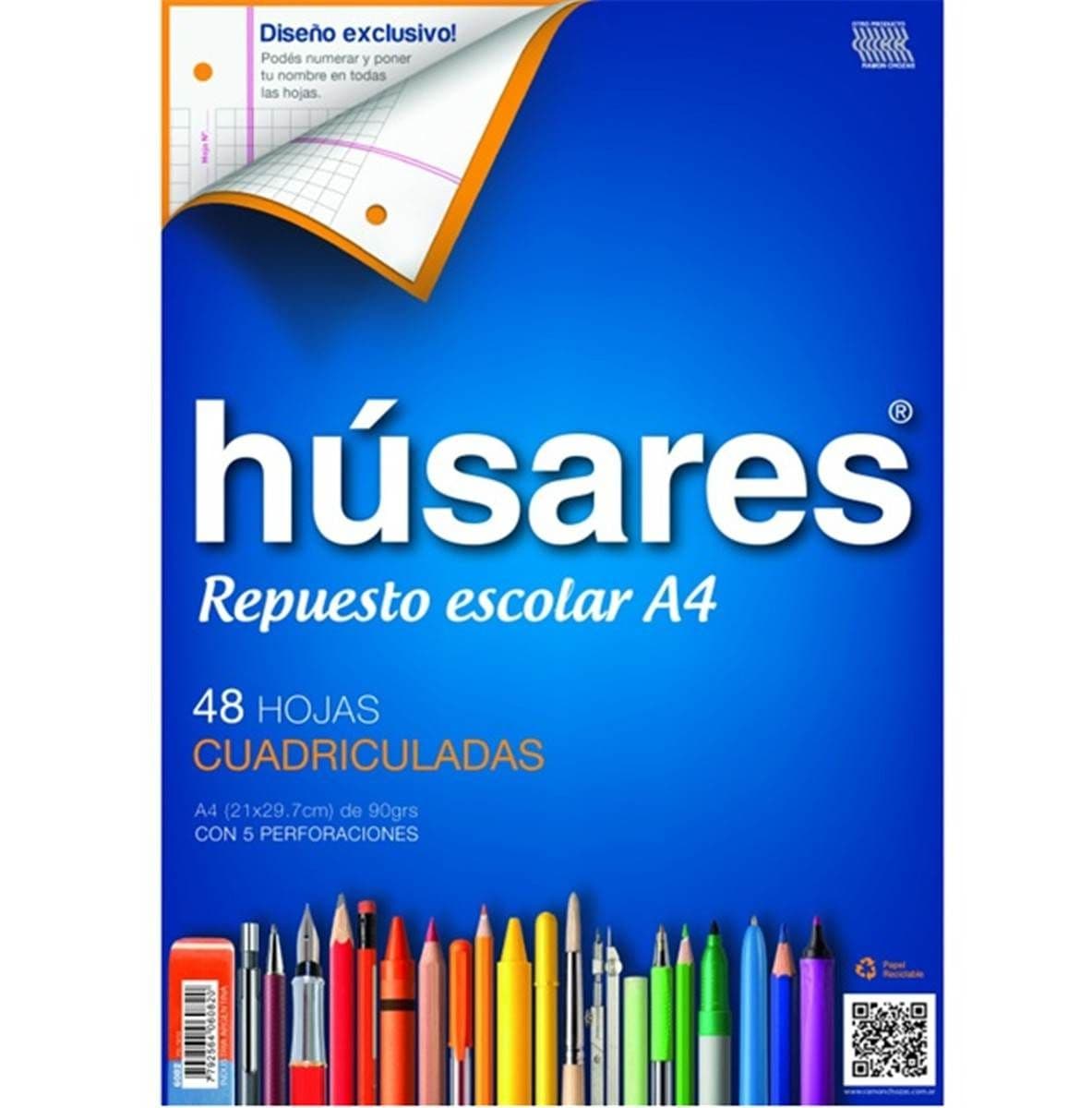 Repuesto hs A4 Husares 48 hs Cuad