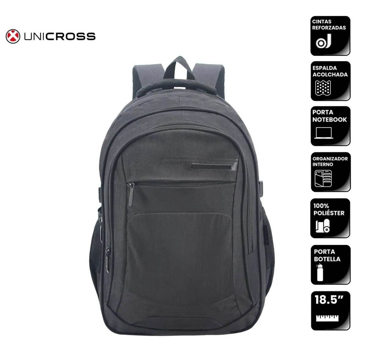 MOCHILA P/NOTEBOOK UNICROSS 18.5" USB  62.3601.1
