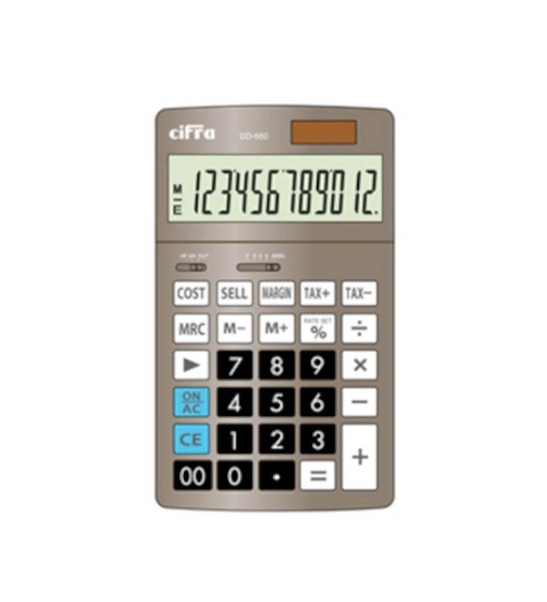Calculadora Cifra DT 660 12 dig escritorio Un